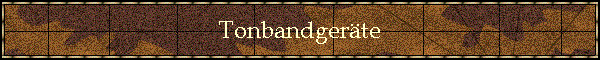 Tonbandgerte